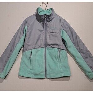 Columbia Girls Benton Springs Mint Green Fleece Jacket Green Small S